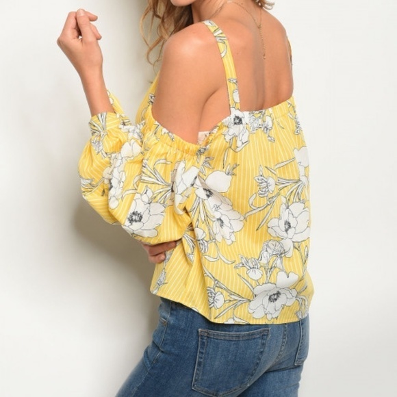 Yellow Floral Top - Picture 2 of 2
